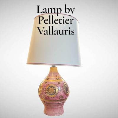 Georges Pelletier 1970s Large studio Pottery lamp by Georges Pelletier