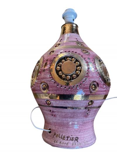 Georges Pelletier 1970s Large studio Pottery lamp by Georges Pelletier