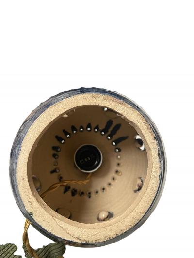 Georges Pelletier 1970s Studio pottery c ramic lamp by Georges Pelletier