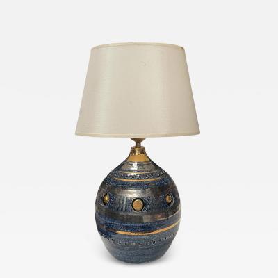 Georges Pelletier 1970s Studio pottery c ramic lamp by Georges Pelletier