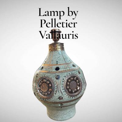 Georges Pelletier 1970s Studio pottery ceramic lamp by Georges Pelletier