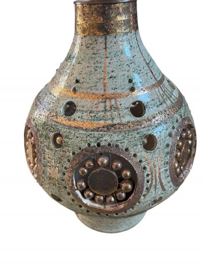 Georges Pelletier 1970s Studio pottery ceramic lamp by Georges Pelletier