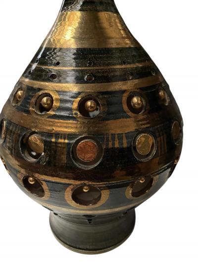 Georges Pelletier 1970s Studio pottery ceramic lamp by Georges Pelletier