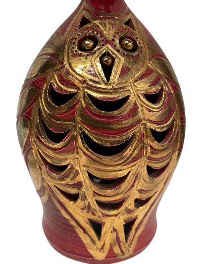 Georges Pelletier 1970s Studio pottery ceramic lamp signed BY Georges Pelletier
