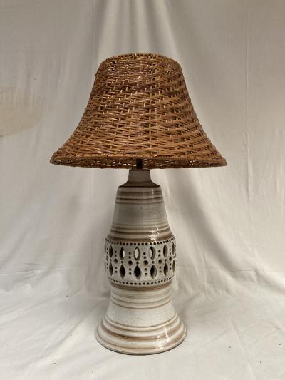 Georges Pelletier 1970s Studio pottery lamp by Vallauris