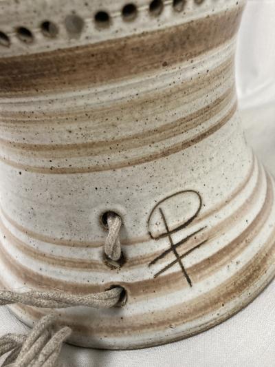 Georges Pelletier 1970s Studio pottery lamp by Vallauris