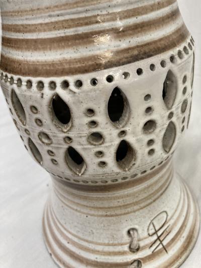 Georges Pelletier 1970s Studio pottery lamp by Vallauris