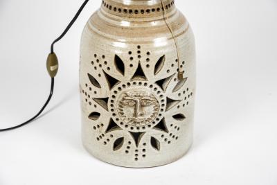 Georges Pelletier 1970s ceramic lamp attributed To Georges Pelletier