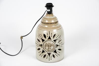 Georges Pelletier 1970s ceramic lamp attributed To Georges Pelletier