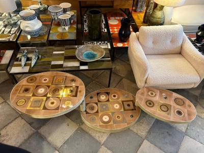 Georges Pelletier Ceramic Coffee Table by Georges Pelletier France 1970s