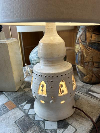 Georges Pelletier Ceramic table lamp by Georges Pelletier France 1970s