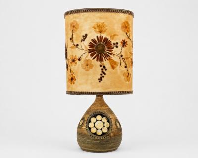 Georges Pelletier Glazed ceramic table lamp by Georges Pelletier Paris France circa 1960