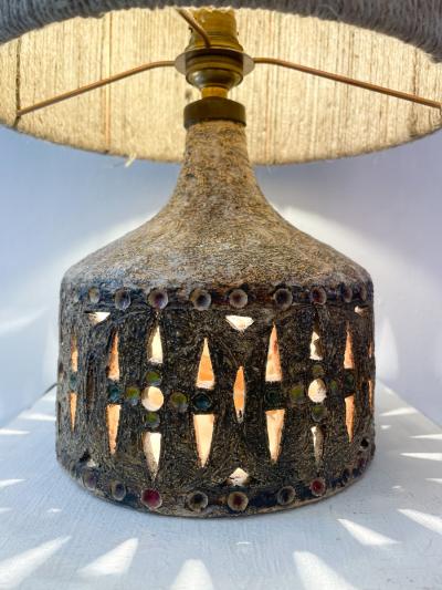 Georges Pelletier Mid Century Modern Ceramic Table Lamp by Georges Pelletier