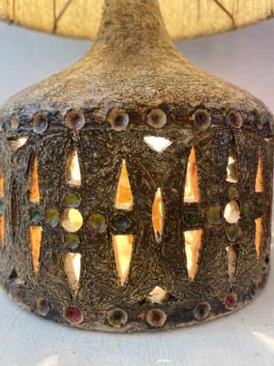 Georges Pelletier Mid Century Modern Ceramic Table Lamp by Georges Pelletier