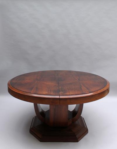 Georges Renouvin Large French Art Deco Extendable Dining Table by Georges Renouvin