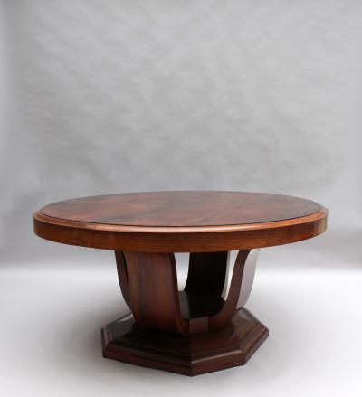 Georges Renouvin Large French Art Deco Extendable Dining Table by Georges Renouvin