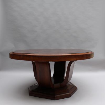 Georges Renouvin Large French Art Deco Extendable Dining Table by Georges Renouvin