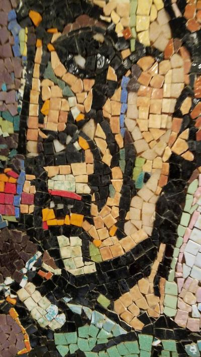 Georges Rouault Profile of A Clown Georges Rouault Interpreted As A Ceramic Mosaic Panel C 1955