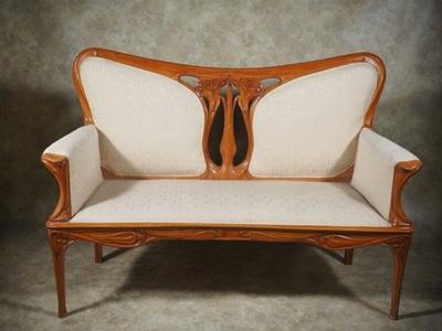 Georges de Feure Georges de Feure settee 1900 Expo model