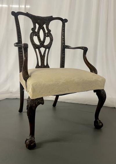 Georgian Arm Office Chair Ball and Claw