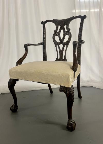 Georgian Arm Office Chair Ball and Claw