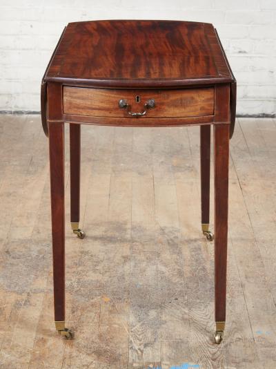 Georgian Brass Inlaid Pembroke Table