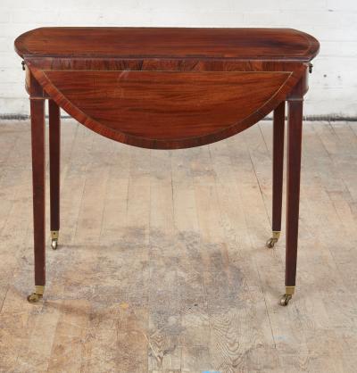 Georgian Brass Inlaid Pembroke Table
