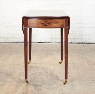 Georgian Brass Inlaid Pembroke Table