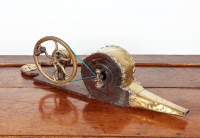 Georgian Brass and Mahogany Mechanical Bellows