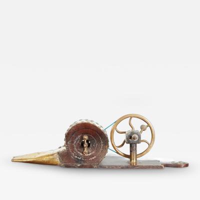 Georgian Brass and Mahogany Mechanical Bellows