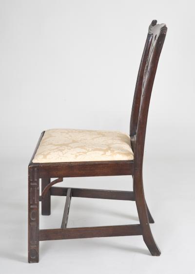 Georgian Chinese Chippendale Side Chair Circa 1760