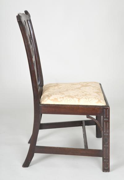Georgian Chinese Chippendale Side Chair Circa 1760