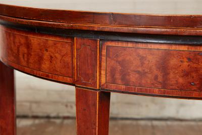 Georgian Demilune Card Table