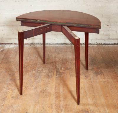 Georgian Demilune Card Table
