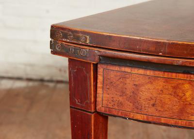 Georgian Demilune Card Table