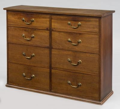 Georgian Eight Drawer Mahogany Gentlemans Chest Circa 1780
