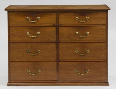 Georgian Eight Drawer Mahogany Gentlemans Chest Circa 1780