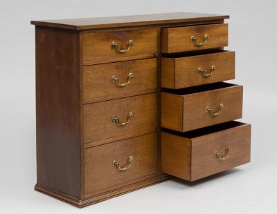 Georgian Eight Drawer Mahogany Gentlemans Chest Circa 1780