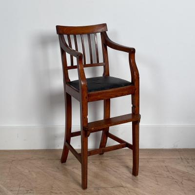 Georgian Elm Childs Chair England Circa Early 19th Century