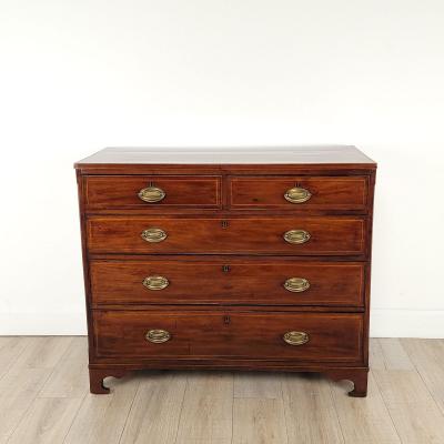 Georgian English Mahogany Chest circa 1800