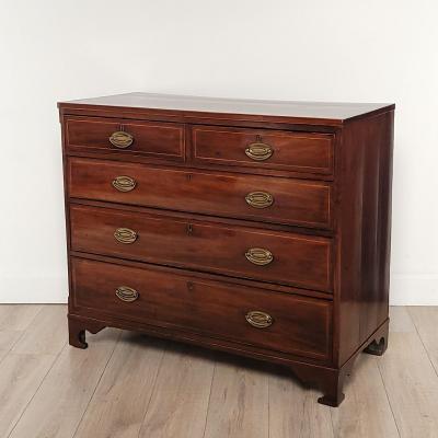 Georgian English Mahogany Chest circa 1800