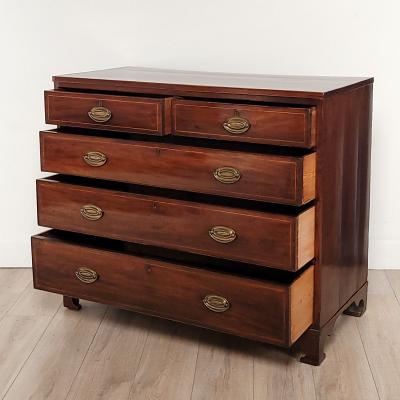 Georgian English Mahogany Chest circa 1800