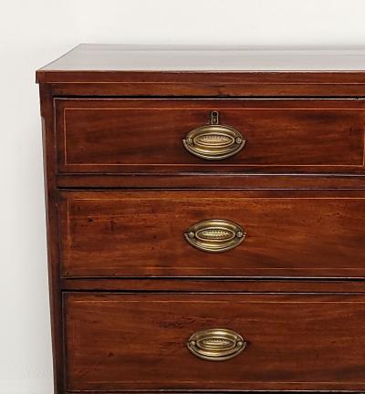 Georgian English Mahogany Chest circa 1800