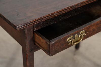Georgian English Oak Side Table