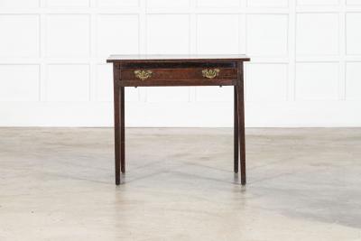 Georgian English Oak Side Table