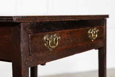 Georgian English Oak Side Table