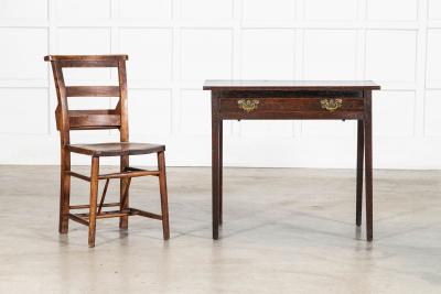 Georgian English Oak Side Table