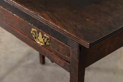 Georgian English Oak Side Table