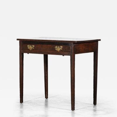 Georgian English Oak Side Table