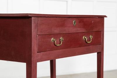 Georgian English Painted Oak Side Table